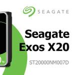 HDD Seagate Exos X20 ST20000NM007D — флагманская емкость 20 ТБ для корпоративного сектора