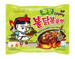 Лап."Hot Chicken Flavor Ramen JJAJNG" со вкусом острой курицы в бобовом соусе 140г*5*8 Samyang