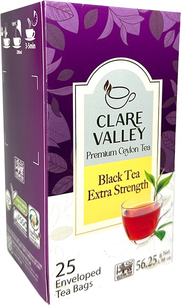 Чай пакетированный в саше CLARE VALLEY EXTRA STRENGTH IN TEA BAGS в упак. 12 шт. CLARE VALLEY