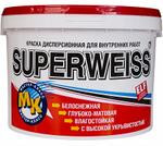 Краска "Superweiss" - Супербелая ВД-АК-203, 25 кг КСП25
