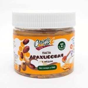 Арахисовая паста Organicbar с мёдом 300г