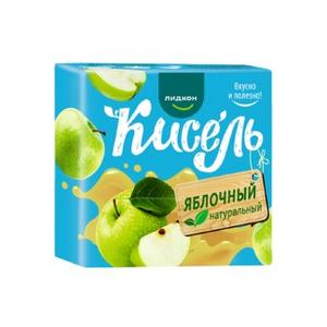Кисель яблочный- натуральный продукт. 
 Самостоятельный,  питательный и полезные десерт. 
 В составе сушеные ягоды и/или сок.
Другие вкусы: клюква, брусника, малина, клубника,  черника, земляника, вишня, лесные ягоды