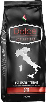 Кофе в зернах (зерновой) натуральный, Dolce Aroma BAR, 50% арабика/50% робуста