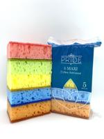 Губка бытовая с чистящим слоем Pride Макси-5 гх008-1