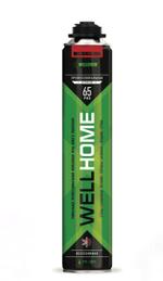 Пена монтажная профессиональная всесезонная PRO65 premium WELLHOME WHAS65PP