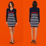 Премиальное облегающее платье из хлопка с эластаном в полоску