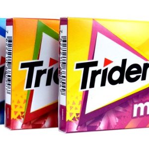 Бестселлер, жевательная резинка без сахара Trident max 27 гр.