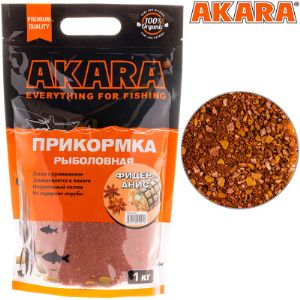Прикормка Akara Premium Organic - сбалансированная смесь, на основе натуральных ингредиентов.
