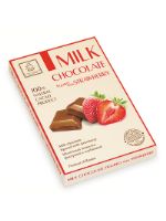 Фигурный шоколад KORTEZ 75 г Шоколад фигурный Набор молочный шоколад с клубникой