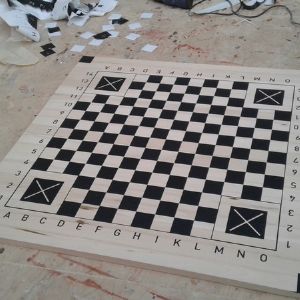 шахматная доска с нанесением