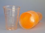 Пластиковый одноразовый стакан "Стандарт", 200 мл, 100 шт/уп, светло-оранжевый НАПРА светло-оранжевый СП20020100СО42