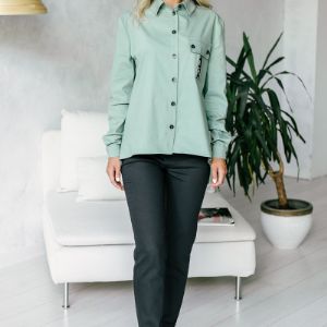 Комплект жен М 294 (двойка блузка + брюки джинсовые)