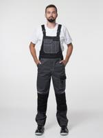 Полукомбинезон рабочий мужской №116 серый с черный, СОП, ткань Rodos Эпицентр-Спецодежда №116