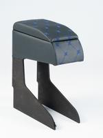 Подлокотник Бар ВАЗ 2110 Логан, Ларгус, Акцент, Ланос ромб черный, синий 2110 ч/с