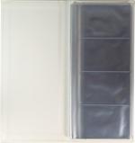 Визитница настольная на 96 визиток из итальянского кожзаменителя Sevilia белый