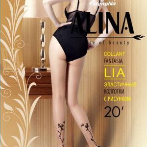 АА001. Колготки с фантазийным рисунком 20 ден