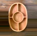 Менажница деревянная овальная 5-секционная РХД-мнж2030д
