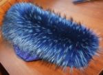 Меховая опушка из енота цвет синий LADY FOX Меховые опушки