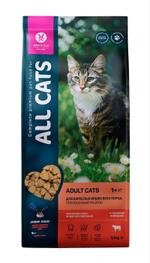 ALL CATS корм сухой для кошек с говядиной и овощами, пп 42 AL 918