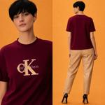 Футболка Calvin Klein из 100% хлопка с фирменным монограммным логотипом CK