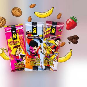 Фруктово-ореховые батончики BeOK ТМ BIO Elite Комикс для детей. Вес батончика 30г.