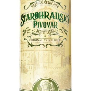 Starohradsky Pivovar           страна производитель Чехия
Светлый лагер 4,8%  алк, 0,5л	12х0,5
Старая чешская рецептура.