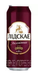 Пиво темное "Лидское Бархатное", алк. 4,8%, ж/б 0,45л