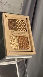 Гигантская шоколадка. Миндаль + кедр + пекан + фундук. Молочный. LelekaChoco #9