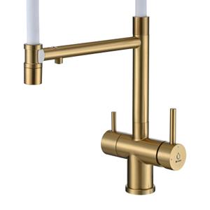 Кухонный смеситель с гибким изливом — удобство и стиль в каждом движении

Гибкий смеситель для кухни станет незаменимым помощником, сочетая функциональность и современный дизайн. Он подходит для любой мойки или раковины, а его продуманные детали делают использование максимально удобным.

Основные преимущества:
Гибкий излив с поворотом на 360 градусов обеспечивает свободу движений, удобен для мытья крупной посуды и наполнения емкостей.
Высокий гусак подходит для любых кухонных задач.
Совместимость с фильтром для питьевой воды позволяет получать чистую воду прямо из крана.

Надежность и технологии:
Изготовлен из пищевой нержавеющей стали, устойчивой к коррозии и повреждениям.
Оснащен керамическим картриджем 35 мм для плавной регулировки напора и температуры воды.
Водосберегающий аэратор снижает расход воды, сохраняя мощность потока.

Удобство использования:
Легкая установка с гибкой подводкой в комплекте и креплением на гайке.
Нетоксичные материалы обеспечивают безопасность для всей семьи.
Простая настройка воды и эргономичный дизайн делают смеситель идеальным для повседневного использования.

Долговечность и стиль:
Создан на основе итальянских технологий, что гарантирует долговечность и надежность.
Стильный дизайн гармонирует с любым интерьером кухни.

Кран для кухни с гибким изливом — это универсальное и долговечное решение, которое сделает вашу кухню удобной и современной!