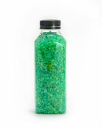 Соль для ванн с шиммером "Аквамарин" зелено голубая 250г+-10г, бутылка пластик BO307-12