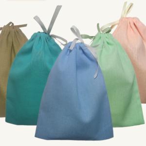 Мешочки из бязи цветной гладкокрашенной с завязками