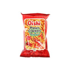 Чипсы креветочные «OISHI» острые 60г. Главное отличие наших чипсов, это единственные чипсы в составе которых мясо натуральной креветки.