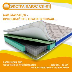 Матрас на основе независимого пружинного блока