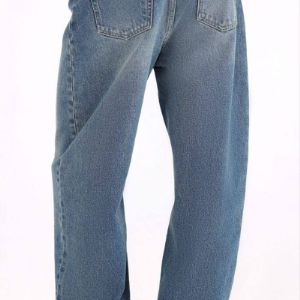 Базовые джинсы, свободного кроя, хлопок 100%, деним 14 унций