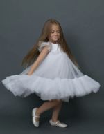 Платье нарядное детское, праздничное платье для девочки, платье на праздник детское 4season с воланом 10005