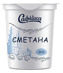 Сметана массовой долей жира 20%