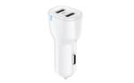 АЗУ Olmio USBx2, 2.4A, white 043373