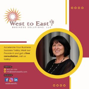 Nadia Conn
Founder/President/CEO

Nadia Conn is the CEO and Founder at West to East Business Solutions. She has over 35 years of executive management and CFO experience, with an incredible gift for financial data analysis, forecasting, budgeting, data presentation, business analysis, and sophisticated financial projects. Nadia has a unique and diverse career history in various executive roles, including VP of Operations and CFO in banking, engineering, and environmental planning. She is remarkably hardworking and genuinely enjoys helping other businesses thrive!

Nadia became the owner and President of a design and construction business at the young age of 26. She sold her company before immigrating from the former Soviet Union to the United States at the age of 32. Now an American Citizen, she brings an exclusive perspective to her clients with a global viewpoint.

Nadia has a Bachelor of Science and a Master&#39;s in Economics from Tajikistan University. She is also a Summa Cum Laude graduate from Western International University with a degree in Accounting. When not working, she and her husband enjoy cooking and spending time with their family and friends. They have two daughters and three granddaughters.