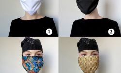 Защитные многоразовые маски с принтом