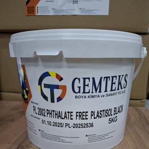 Черная краска для шелкографии, пластизоль