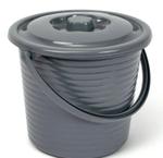 Ведро рифленое c крышкой, 15 л.(пищевой пластик) STM-04.2