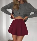 Юбка-шорты (бордо)