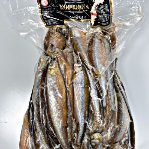 Корюшка н/р подкопченная мороженная 
Вес упаковки: разный вес