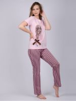 Пижама женская с брюками и футболкой трикотажная Malina