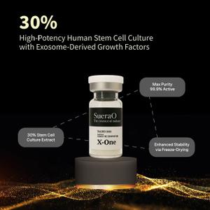 SUERAQ EX-One (Exosome Booster)

Лиофилизированный экзосомальный бустер с 30% средой стволовых клеток

EX-One — профессиональный регенеративный продукт в форме лиофилизированного порошка.

Содержит:

30% Human Stem Cell Conditioned Media

Экзосомальные факторы роста

Гиалуронат натрия

Особенности:

99.9% активность

высокая стабильность благодаря лиофилизации

улучшенная биосовместимость

Действие:

активация клеточного обновления

стимуляция синтеза коллагена

улучшение текстуры кожи

уменьшение морщин

По данным внутреннего тестирования — улучшение эластичности и текстуры более чем на 40% за 4 недели.

Объем: 134 мг × 5 флаконов
Форма: лиофилизированный порошок