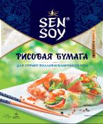 Рисовая бумага крупная 10 листов 100 г./20шт "Sen Soy" для приготовления Spring rolls и блинчиков Nem