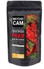 Приправа Раки Донские "Вкусно Сам" для приготовления раков в фильтр пакетах на 3 кг раков RD330BL.RU.2024.09