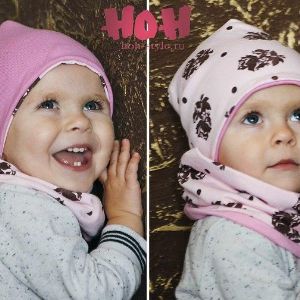 Демисезонная шапка, двухсторонняя . 