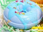 Бомбочка для ванн Пончик "Синий виноград" голубой с посыпкой 140г+-10г BO124-36