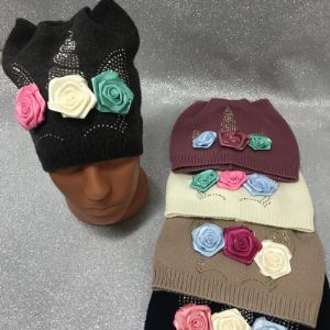 Шапка осенняя для девочек, одинарная